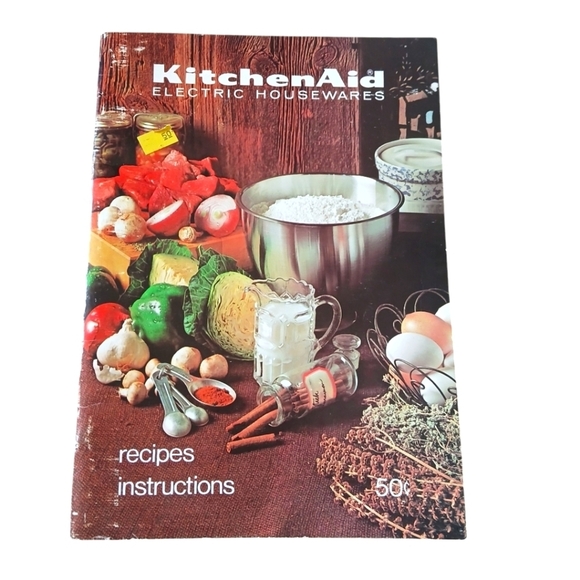 Vintage 70's KitchenAid Electric Housewares Recipe Book Users Manual USA - Picture 1 of 8